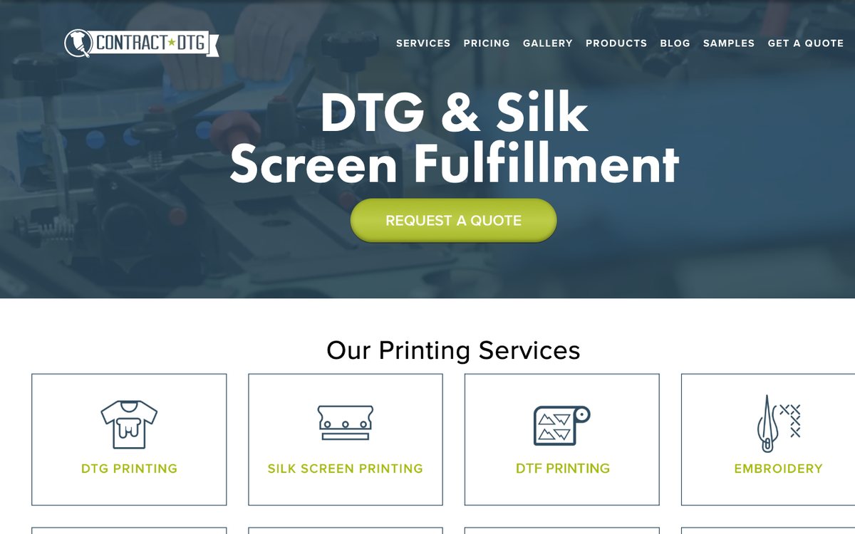 Contract-DTG.com SEO homepage