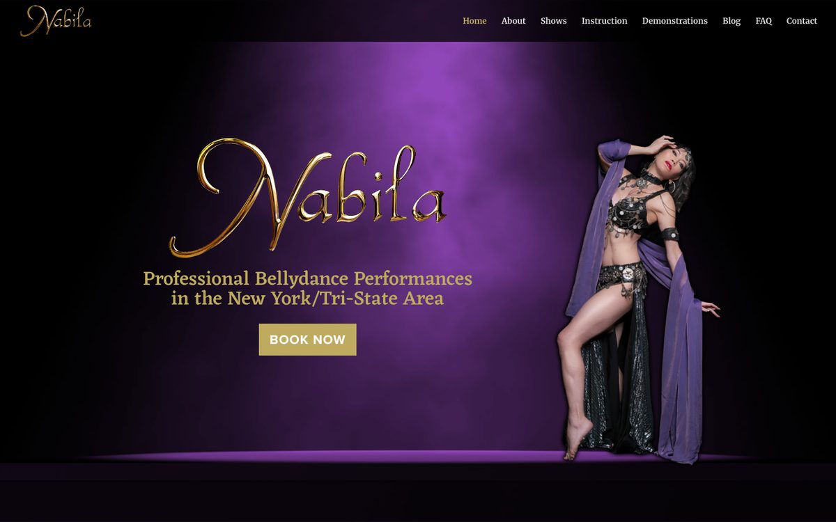 Nabila Oriental Dance homepage