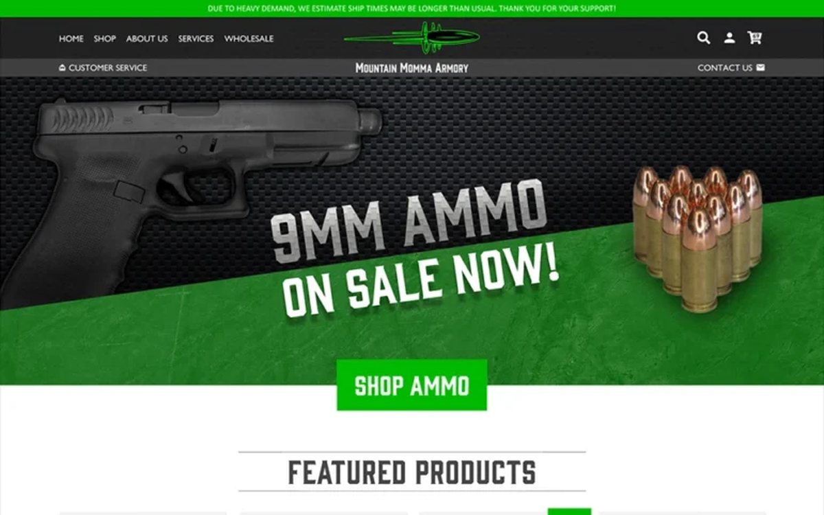 Mountain Momma Armory homepage